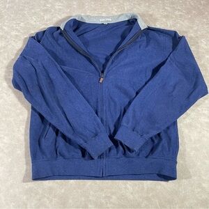 Peter Millar Full Zip Blue‎ Men’s Jacket Size XL